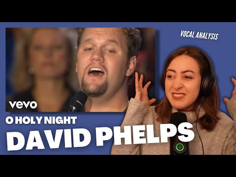 DAVID PHELPS O Holy Night | Vocal Coach Reacts (& Analysis) | Jennifer Glatzhofer