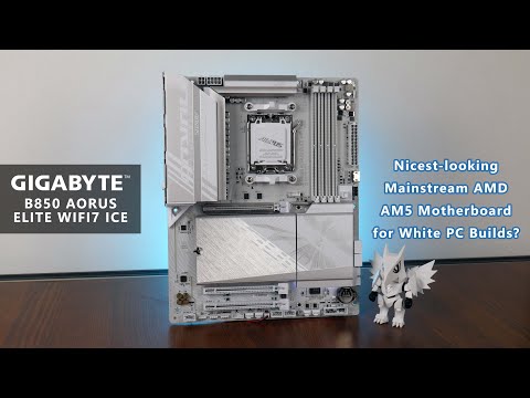 PERFECT for Mainstream White AM5 PC Builds! Gigabyte B850 AORUS ELITE WIFI7 ICE Unboxing & Overview