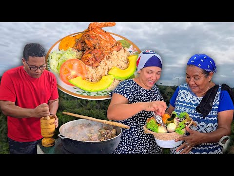 🔥🍛 Cocinando al Fogón: Moro de Gandules y Pollo como en el Campo 🏕️🍗🌿