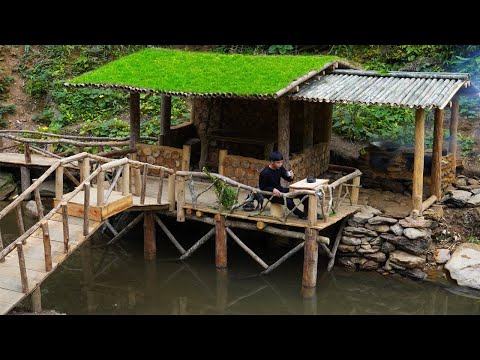 I built a stone and earth stove for my Bushcraft house in the deep woods.
