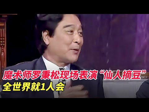 自称比鬼手王保合,技高一筹的魔术师罗秉松,现场表演“仙人摘豆”,全世界就1人会【家有大明星】