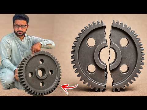 “A Skilled Mechanic Transforms a Single Metal Plate into a Precision Gear”