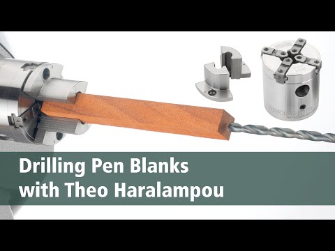Mini Chucks Project 5 with Theo Haralampou- Accurately Drilling Pen Blanks