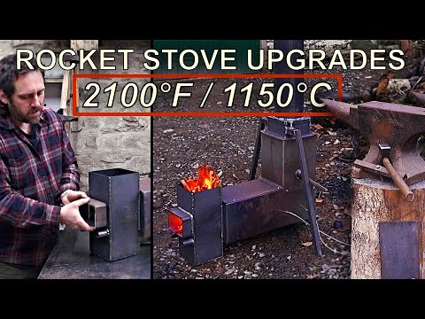 Supercharged RocketStove Mods: Crazy Heat Boost & Forge Conversion