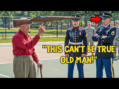 The Honor Guard Kept Dropping the Rifle — The Old Veteran Spun It With One Finger