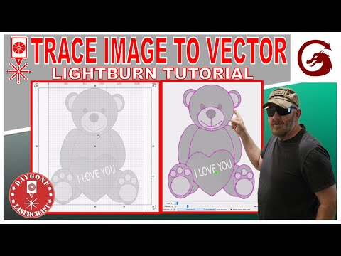 Trace Image to Vector | Lightburn Tutorial #11