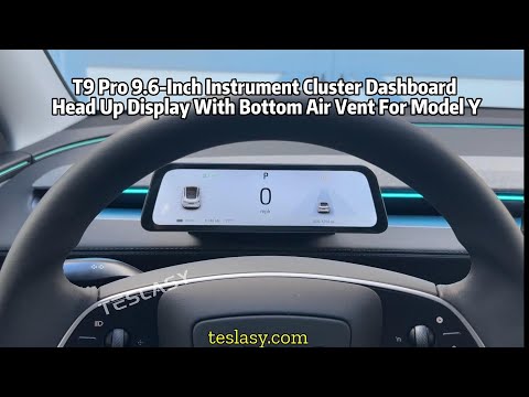 TESLA Model Y Juniper 9.6“ Instrument Cluster Dashboard Head Up Display upgrade #tesla #modely