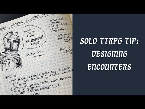 Solo TTRPG Tip: How do I create encounters? | Combat is not always the solution!