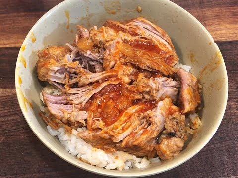 Vinegar Pork Shoulder...stewed in (enamel) cast iron