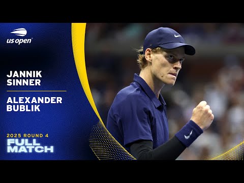 Jannik Sinner vs. Alexander Bublik Full Match | 2025 US Open Round 4