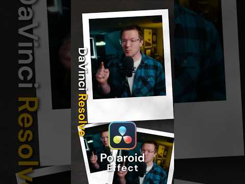 Simple Polaroid Effect for FREE on the Edit page #davinciresolve