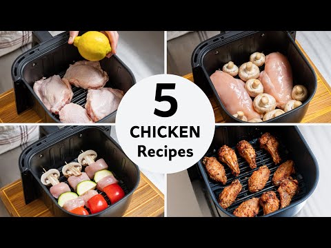 5 EASY Air Fryer Recipes for Beginners | Must-Try Chicken Ideas!