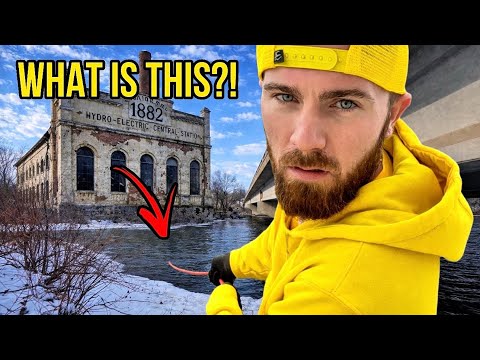 MAGNET FISHING Pulled This Up at a 140-Year-Old Power Plant!