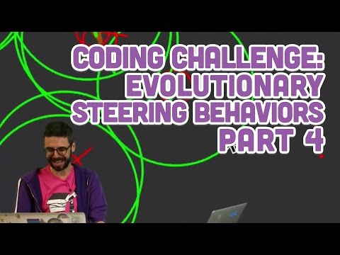 Coding Challenge #69: Evolutionary Steering Behaviors - Part 4