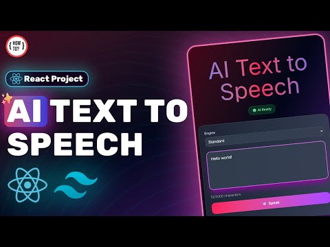 Create an AI Text to Speech Website with React, Tailwind and Puter.js | Full Tutorial