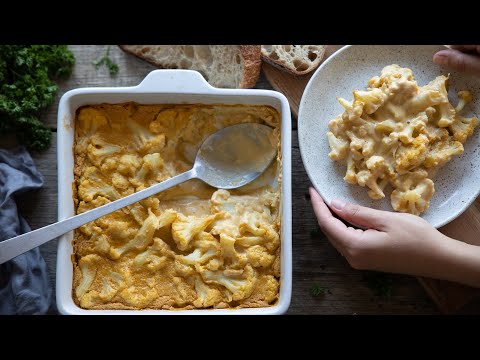 Easy Vegan Cauliflower Casserole (Healthy & Oil-Free)