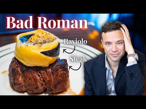 Eating at Bad Roman. The STRANGEST Italian Restaurant in NYC