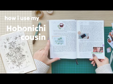 how i use my hobonichi cousin ✒ monthly, weekly and daily pages