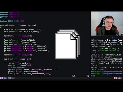 Coding a File Splitter in C