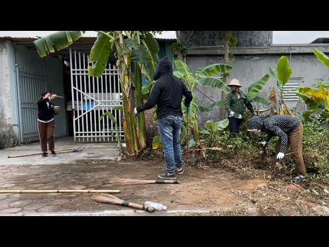 Cleaning Up the Sidewalk for the Landlady of a Free Boarding House for Poor Workers.