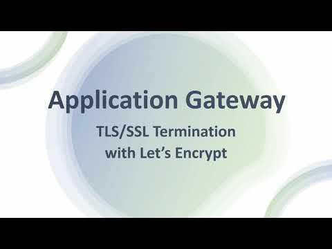 Azure Application Gateway - TLS Termination using Let's Encrypt