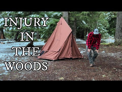 I injured my back while camping deep in the woods