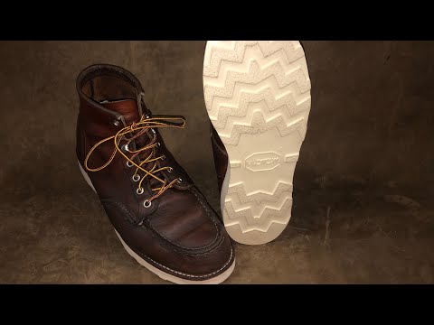 RedWing Moc Toe 875 Boot resole with Vibram Christy 4014 Soles