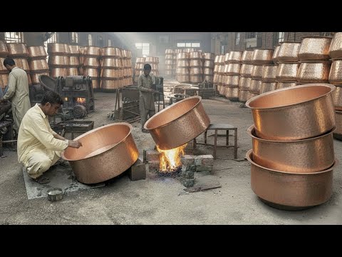 Amazing Recycling Process Of Waste Ac Compressors And Manufacturing Copper Cooking Pots In Factory 
