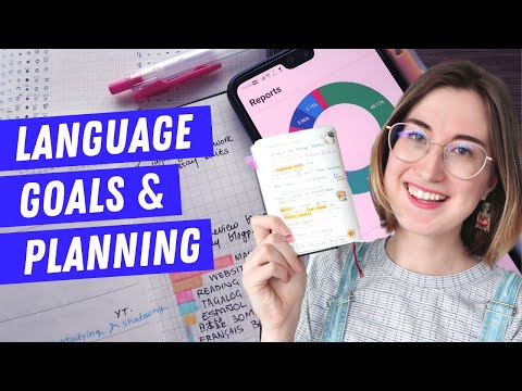 How I use my language journal | Language goals update & plan with me 📝