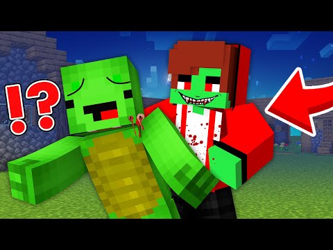 JJ Became a Scary Vampire and attack Mikey in Minecraft Maizen challenge Animation