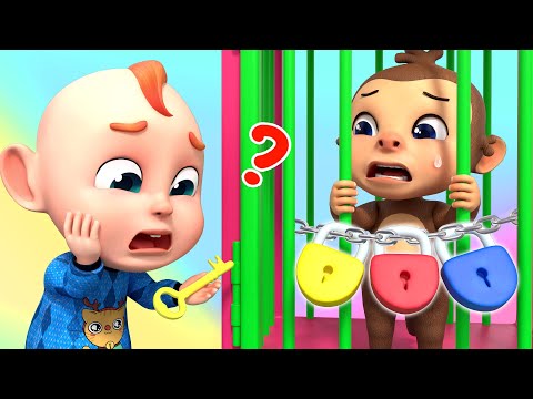 Baby Monkey Escape Room - Monkey Song | Baby Care Song | Nursery Rhymes & Kids Song