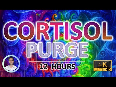 Cortisol Purge | Deep Sleep Cleanse | Stress & Anxiety Relief Sound Therapy | 12 Hours | Dark Screen