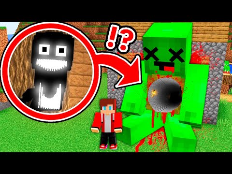 Mikey and JJ Found Night Powler in Longest Tunnel Inside Mikey Body at Night in Minecraft Maizen?!