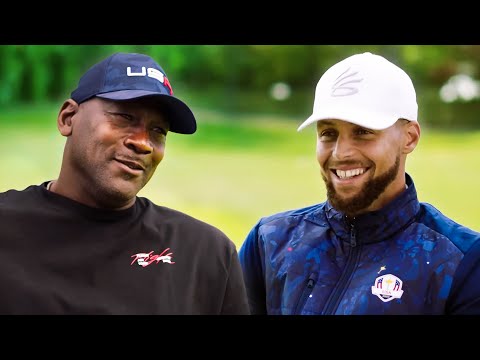 Michael Jordan and Stephen Curry Talk Ryder Cup, Golf, Basketball