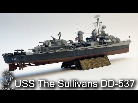 USS The Sullivans - Full Build - Trumpeter Fletcher Class Destroyer 1:350 scale