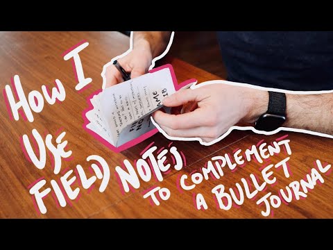 My Field Notes to Bullet Journal system || Why it's a great EDC notebook for logging & time tracking