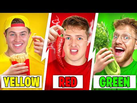 Eating Only ONE COLOR FOOD For 24 HOURS (Cruise Edition)