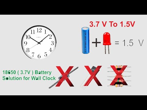 How To Step Down 3.7 To 1.5 for Wall Clock