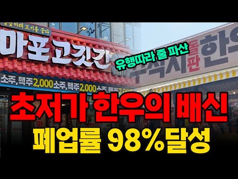 '결국 망하는 구조' 초저가 한우의 숨겨진 비밀, 폭주하던 저가 한우집이 줄줄이 사라지는 이유