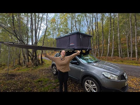 Full-Time Car Camping Tour | My Roof Tent Setup & Cosy Life on the Road
