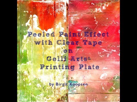 Peeled Paint Effect with Gelli Arts®