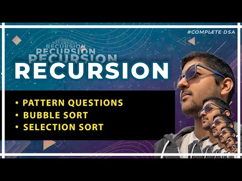 Recursion - Pattern Questions + Bubble Sort + Selection Sort