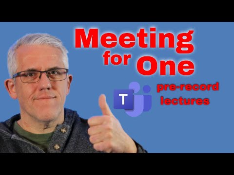 How to Record and Share a Lecture using Microsoft Teams