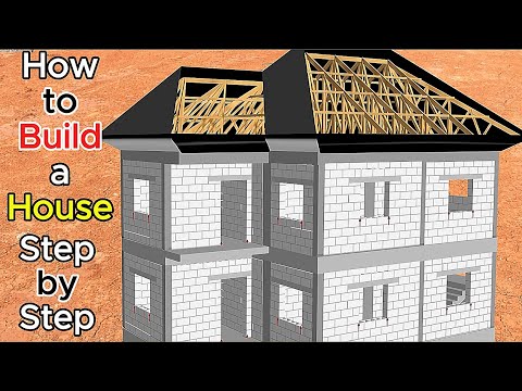A COMPLETE HOUSE CONSTRUCTION (PART 3).| Building Step by Step from Foundation to Finish.