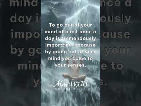 Alan Watts quote from his talk ‘Meditation’ in the Zen &amp; Meditation audio album. www.alanwatts.com