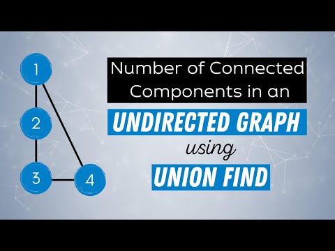 Union Find Data Structure - Number of Connected Components in an Undirected Graph (LeetCode)