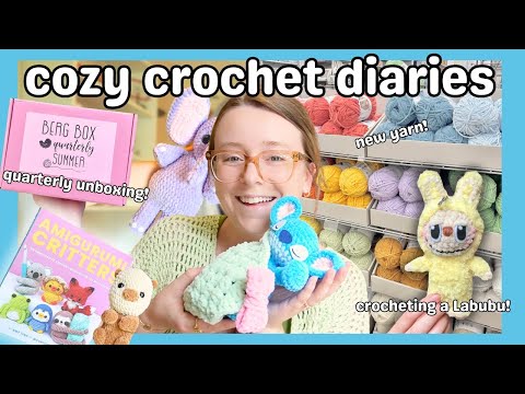 VLOG: A Week of Crochet! Making Labubus, New Michalels Yarn, Crochet Subscription Boxes and More!
