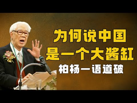 炸裂觀點！為什麼說中國，是一個大醬缸？柏楊“醬缸文化論”丨魯迅丨胡適丨儒家文化