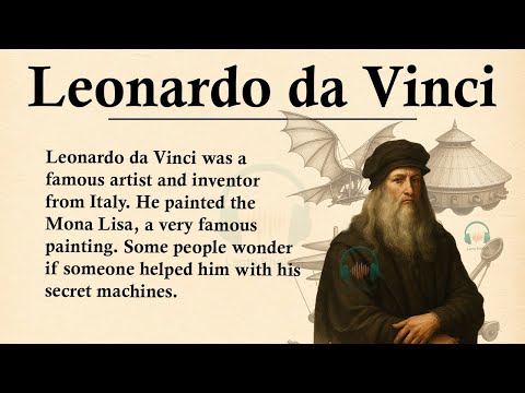 Leonardo da Vinci: Genius or Thief? || 🖼️Learn English Through Story Level 3 || Graded Reader 🎧