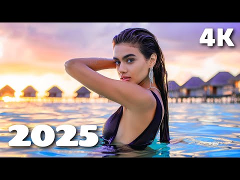 Summer Relaxing Vibes 4K UHD 2025 🍹 Chill Tropical Deep House Mix | Deep H Summer